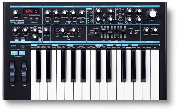 open zoom image for Novation Bass Station II Analog Synthesizer Keyboard, 25-Key, New, Main