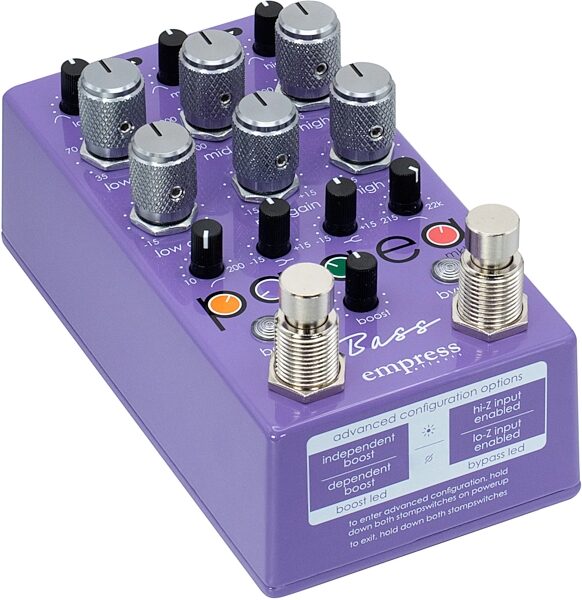 open zoom image for Empress ParaEq Bass Equalizer Pedal, New, Action Position Back