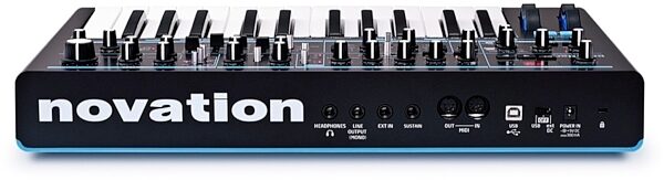 open zoom image for Novation Bass Station II Analog Synthesizer Keyboard, 25-Key, New, Back