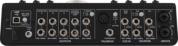 open zoom image for Mackie Big Knob Studio Plus Monitor Controller and USB Audio Interface, New, Rear