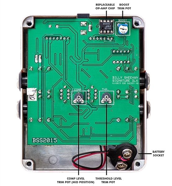 open zoom image for EBS Billy Sheehan Signature Bass Drive Deluxe Bass Pedal, Inside
