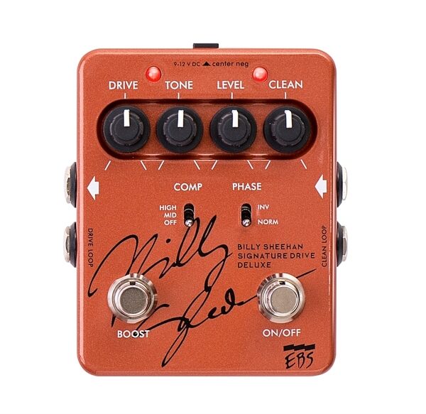open zoom image for EBS Billy Sheehan Signature Bass Drive Deluxe Bass Pedal, Main