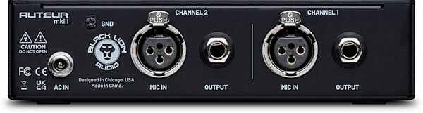 open zoom image for Black Lion Audio Auteur MKIII 2-Channel Microphone Preamplifier, New, Action Position Back