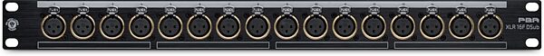open zoom image for Black Lion Audio PBR XLR 16F DSub 16-Point XLR-F Patch Bay, New, Action Position Back