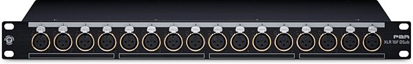 open zoom image for Black Lion Audio PBR XLR 16F DSub 16-Point XLR-F Patch Bay, New, Action Position Back