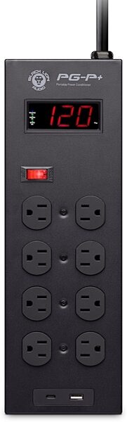 open zoom image for Black Lion Audio PG-P+ Power Grid Outlet Strip and Surge Protector, New, Action Position Back