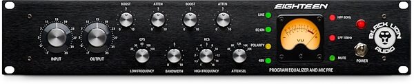 open zoom image for Black Lion Audio Eighteen Microphone Preamplifier/EQ Channel Strip, New, Action Position Back
