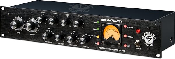 open zoom image for Black Lion Audio Eighteen Microphone Preamplifier/EQ Channel Strip, New, Action Position Back