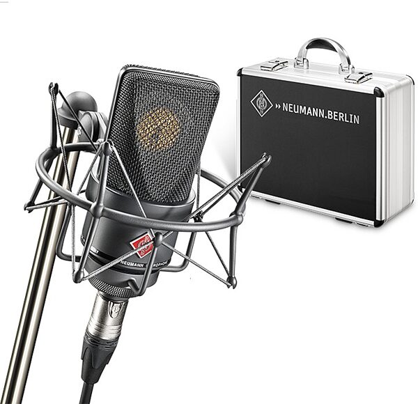 open zoom image for Neumann TLM 103 Mono Set Large-Diaphragm Condenser Microphone with Shock Mount and Aluminum Case, Black, TLM 103 MT Mono Set, Main