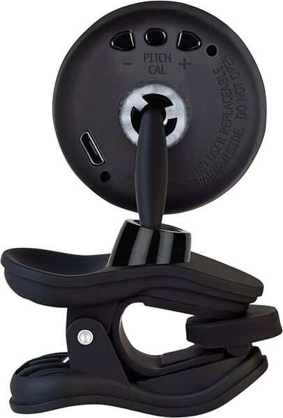 open zoom image for Snark SIL-1 Silver Snark Clip-On Chromatic Tuner, Black, Action Position Back