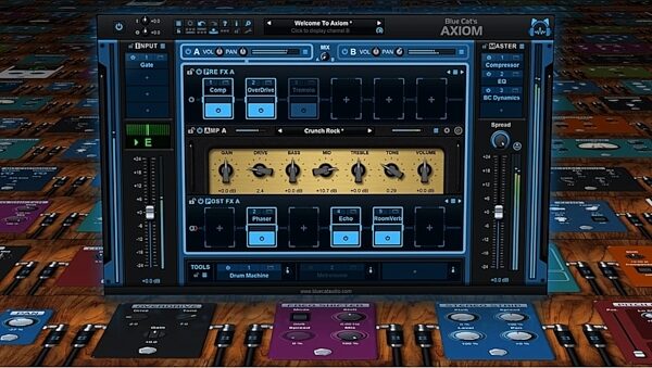 open zoom image for Blue Cat Audio Axiom Amp Simulation Audio Plug-in Software, Digital Download, Action Position Back