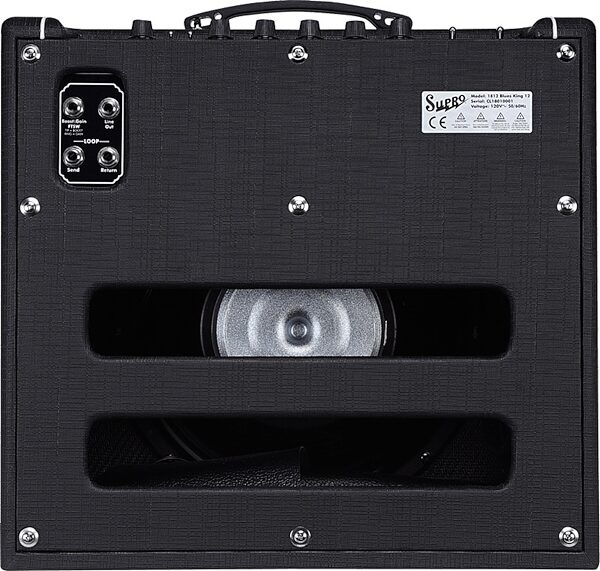 open zoom image for Supro Blues King 12 Guitar Combo Amplifier (15 Watts, 1x12"), Action Position Back