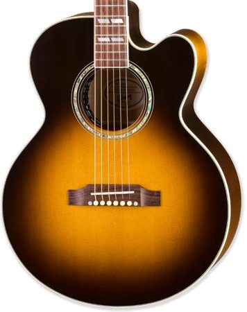 open zoom image for Gibson CJ165EC Compact Rosewood Cutaway Acoustic-Electric Guitar (With Case), Body Closeup