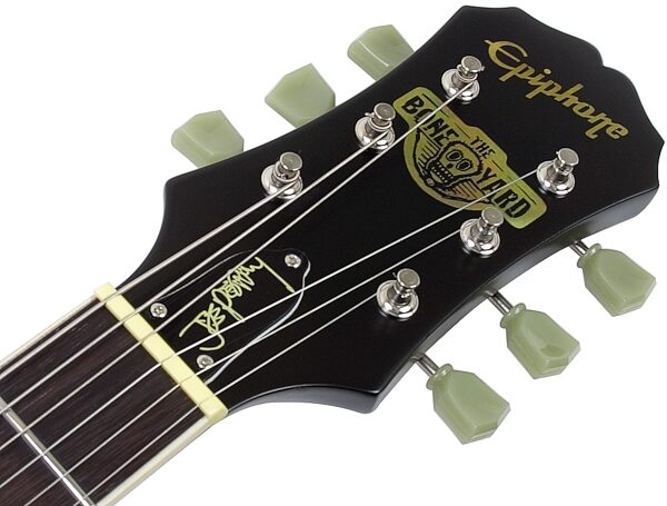 open zoom image for Epiphone Joe Perry Boneyard Les Paul Electric Guitar, Headstock