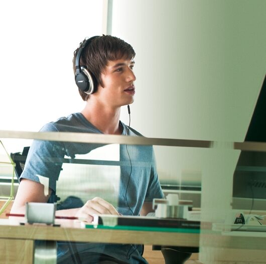 open zoom image for Bose AE2i Audio Headphones, In Use 1