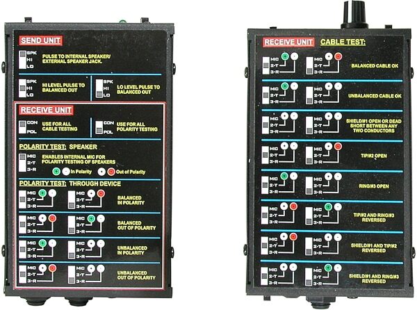 open zoom image for Galaxy Audio Cricket Polarity Tester, Bottoms with Charts