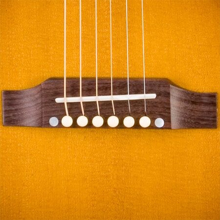 open zoom image for Gibson CJ165EC Compact Rosewood Cutaway Acoustic-Electric Guitar (With Case), Bridge