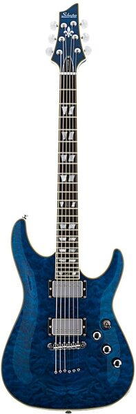 open zoom image for Schecter C-1 Custom Electric Guitar, See Thru Blue
