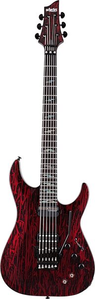 open zoom image for Schecter C-1 FRS Silver Mountain Electric Guitar, Action Position Back