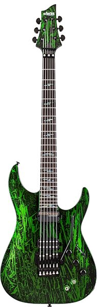 open zoom image for Schecter C-1 FRS Silver Mountain Electric Guitar, Action Position Back