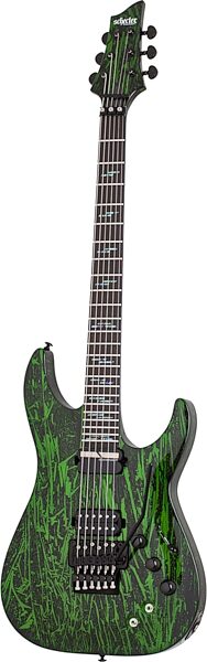 open zoom image for Schecter C-1 FRS Silver Mountain Electric Guitar, Action Position Back