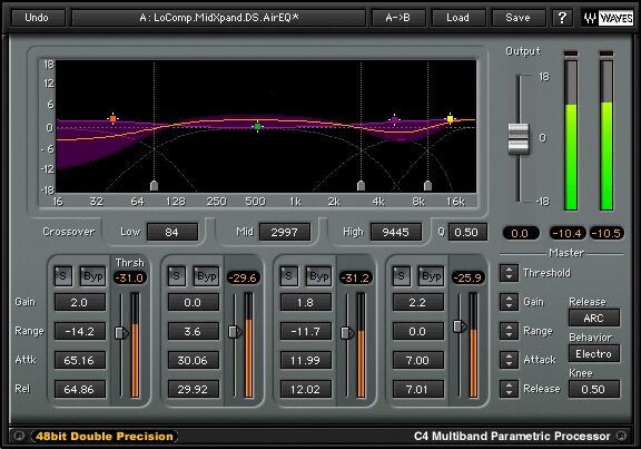 open zoom image for Waves Native Gold Bundle (Windows and Macintosh), C4 Multiband Compressor