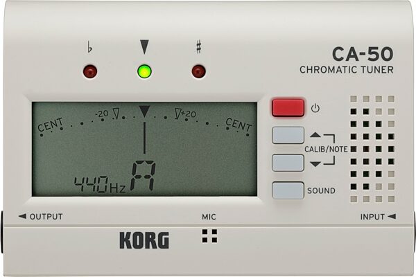open zoom image for Korg CA-50 Chromatic Tuner, New, Action Position Back