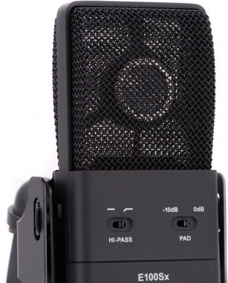 open zoom image for CAD Equitek E100Sx Large-Diaphragm Condenser Microphone, Action Position Front