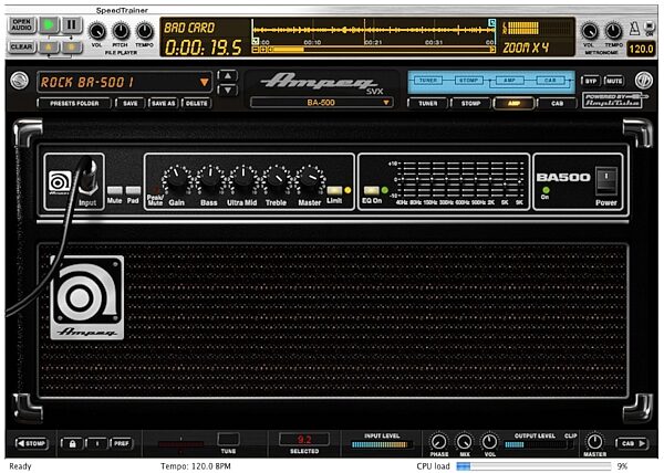 open zoom image for IK Multimedia StealthPedal Guitar Audio Interface Pedal, Ampeg SVX UNO