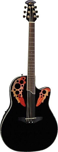 open zoom image for Ovation CC44 Mid-Depth Bowl Cutaway Celebrity Acoustic-Electric Guitar, Black