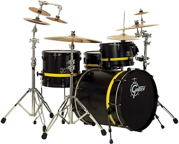 open zoom image for Gretsch Catalina Club Mod 4-Piece Drum Shell Kit, Yellow Jacket