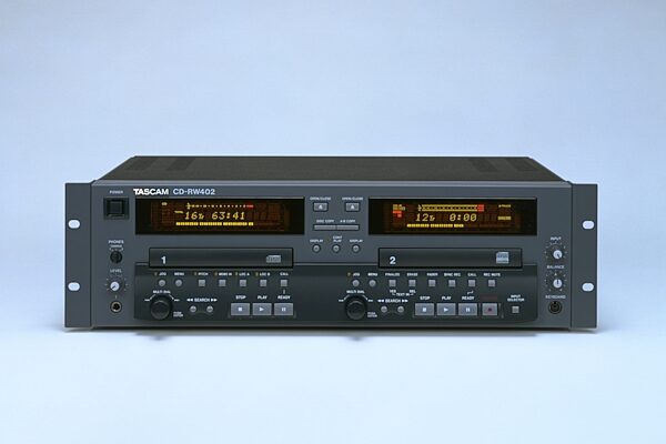 open zoom image for TASCAM CDRW402 Dual CD Recorder/Player, Main