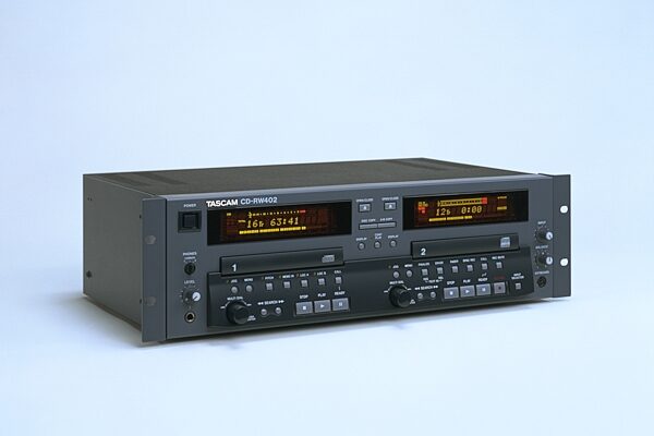 open zoom image for TASCAM CDRW402 Dual CD Recorder/Player, Left Angle