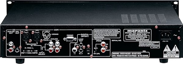 open zoom image for Marantz CDR510 Dual Bay CD Recorder/Player, Rear