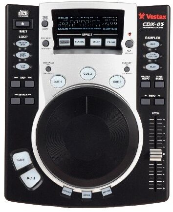 open zoom image for Vestax CDX05 CD/MP3 Scratch Player with Effects, Main