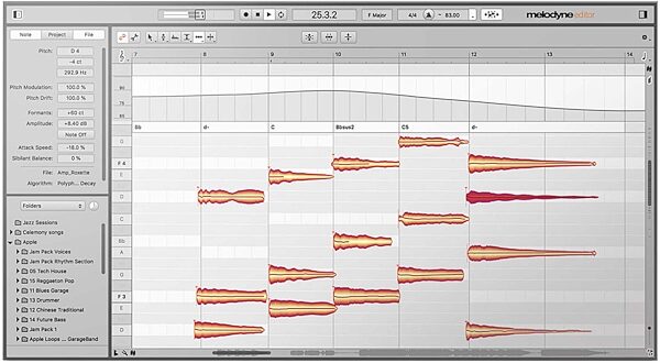 open zoom image for Celemony Melodyne 5 Editor Audio Plug-in, Digital Download, Action Position Back