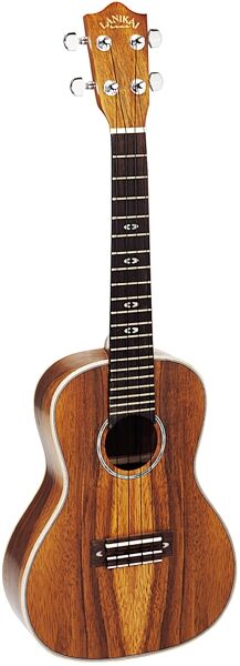 open zoom image for Lanikai Concert Curly Koa Ukulele, Side