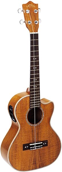 open zoom image for Lanikai Tenor Curly Koa Acoustic-Electric Ukulele, Side
