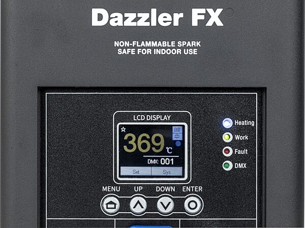 open zoom image for ColorKey Dazzler FX Cold Spark Machine, Action Position Front