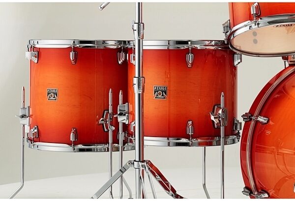 open zoom image for Tama CL72S Superstar Classic Drum Shell Kit, 7-Piece, Tangerine Lacquer Burst, Alt