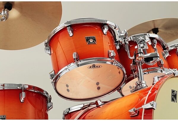 open zoom image for Tama CL72S Superstar Classic Drum Shell Kit, 7-Piece, Tangerine Lacquer Burst, Alt