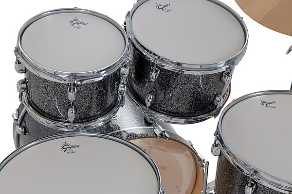 open zoom image for Gretsch CM2E627 Catalina Maple CM2 Drum Shell Kit, 5-Piece, Black Stardust, Action Position Back