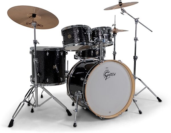 open zoom image for Gretsch CM2E627 Catalina Maple CM2 Drum Shell Kit, 5-Piece, Black Stardust, Main
