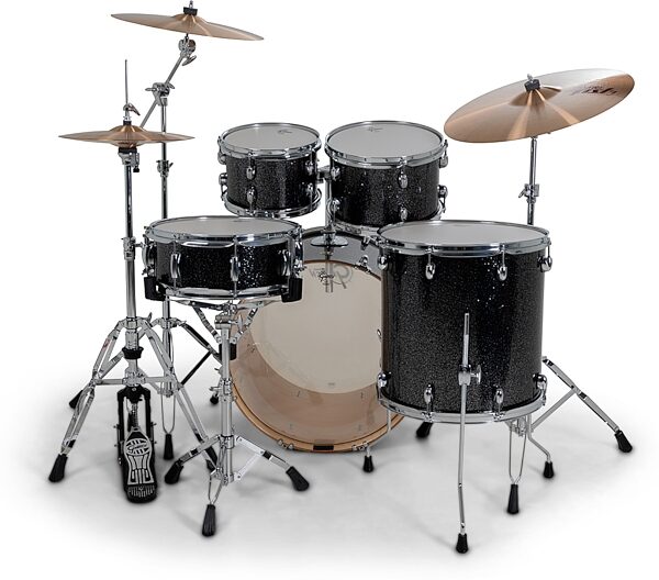 open zoom image for Gretsch CM2E627 Catalina Maple CM2 Drum Shell Kit, 5-Piece, Black Stardust, Action Position Back