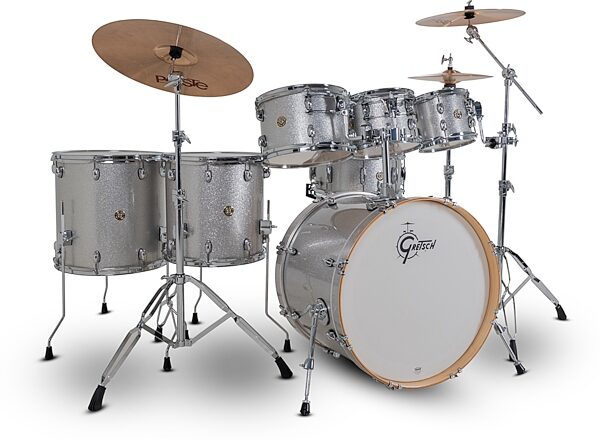 open zoom image for Gretsch CM2E627 Catalina Maple CM2 Drum Shell Kit, 7-Piece, Silver Sparkle, Main