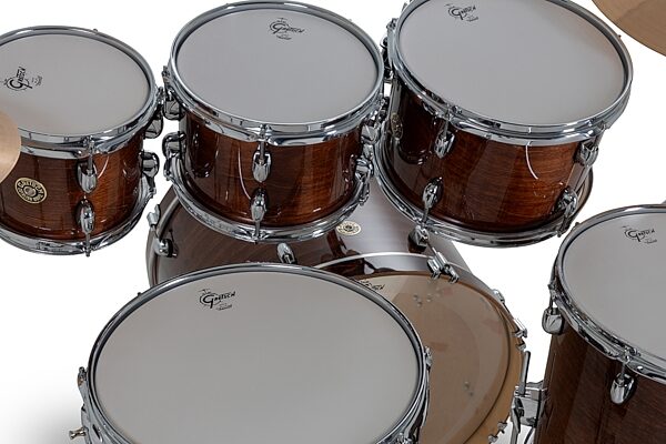 open zoom image for Gretsch CM2E627 Catalina Maple CM2 Drum Shell Kit, 7-Piece, Walnut Glaze, Action Position Back