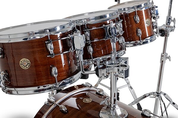 open zoom image for Gretsch CM2E627 Catalina Maple CM2 Drum Shell Kit, 7-Piece, Walnut Glaze, Action Position Back