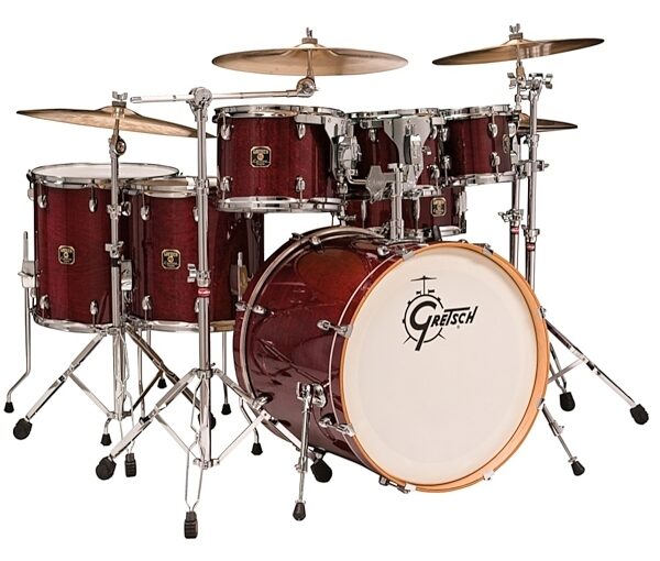open zoom image for Gretsch CMT-E826P Catalina Maple 6-Piece Drum Shell Kit, Cherry Angle