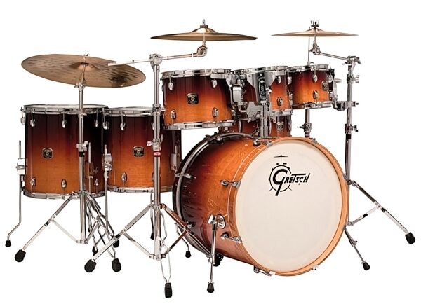 open zoom image for Gretsch CMT-E826P Catalina Maple 6-Piece Drum Shell Kit, Mocha Fade Angle