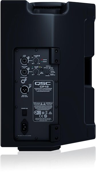 open zoom image for QSC CP12 Compact Powered Loudspeaker, Pair, Rear